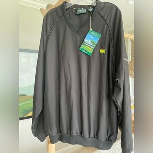 Authentic Men’s Masters Collection v neck long sleeve windbreaker. XL.New w tags